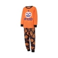thumbnail image 4 of SUNSIOM Family Matching Halloween Pajamas Sets Cute Pumpkin Pattern Long Sleeve Tops + Pants Set Fall Sleepwear, 4 of 10