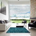 thumbnail image 7 of Ahgly Company Machine Washable Indoor Square Transitional Dark Turquoise Green Area Rugs, 4' Square, 7 of 7