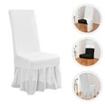 thumbnail image 4 of Stretchy Fitted Chair Cover Easy to Install Dining Chair Skirt Cover, 4 of 7