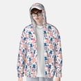 thumbnail image 2 of Balery American Gnomes Sudadera ligera de manga larga con capucha y protección solar UPF 50+ para hombre y mujer, ideal para pesca y running-X-Large, 2 of 7