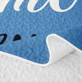 thumbnail image 5 of meiyoeat Rustic Home Sweet Twin Quilt Set for Adults Men Women, Arrow Quote Twin Coverlet Set, Sky Blue, 2pcs, 5 of 7