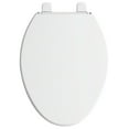 thumbnail image 2 of Kohler Brevia Slow Close Elongated White Plastic Toilet Seat, 2 of 8