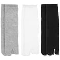 thumbnail image 1 of unbranded 3 Pares De Calcetines Japoneses De Con Dedo Separado Para Uso Con Sandalias, 1 of 6