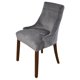 thumbnail image 4 of Chair Pad Set of 2 Chair Covers 46X68X55cm Stretch Grey for Dining Room Elastic Chair Cover High Back Large Size Washable, 4 of 4
