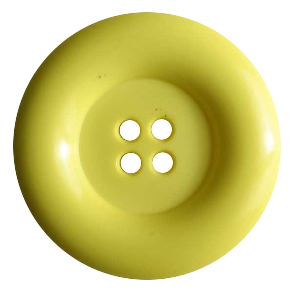 Dill Buttons 4 Hole 2 " Large Button Yellow (3/Pack)