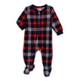thumbnail image 2 of Jolly Jammies Baby Plaid Microfleece Footed Sleeper, Sizes 0M-6M, 2 of 4