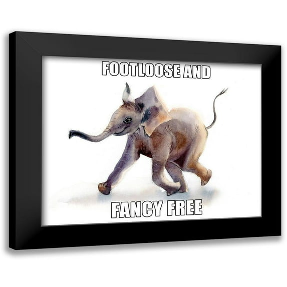 Shefranov, Olga 18x15 Black Modern Framed Museum Art Print Titled - Footloose and Fancy Free