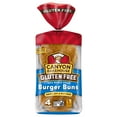 thumbnail image 2 of (2 pack) Canyon Bakehouse Burger Buns, Gluten Free Hamburger Buns, 100% Whole Grain, Fresh, 4 Count, 12 oz, 2 of 16