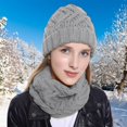 thumbnail image 4 of Clearance!Yoodem,hat and scarf set for women,beanie for women,Women's Hat Knit Cap Scarves With Circle Snow Winter,winter hat, Yellow One Size, 4 of 5