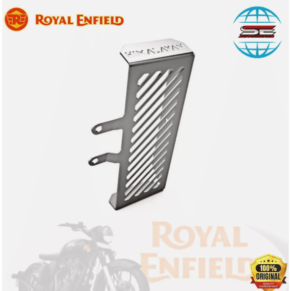 SILVER OIL COOLER GUARD FOR ROYAL ENFIELD HIMLAYAN 411 BIKE