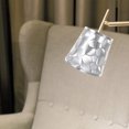 thumbnail image 3 of Miangastore Replacement Lamp Shades Silver PVC 1Pack Geometric Prism Shape for Table Lamp, 3 of 8