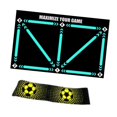 thumbnail image 3 of Tapete de entrenamiento para pisadas de fútbol, ​​portátil, multiusos, resistente al desgaste Amarillo, 3 of 9