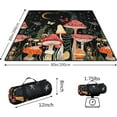 thumbnail image 2 of Mushroom Picnic Blankets Waterproof Foldable Picnic Blanket 80"x 80" Picnic Mat 3-Layer Thicking Outdoor Picnic Blanket Sandproof Lightweight Beach Picnic Blanket with Strap Machine Washable, 2 of 5