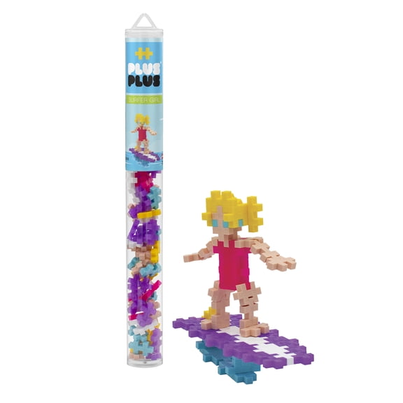 Plus Plus Toy In Tube Surfer 04249 Building Set (70 Pieces)