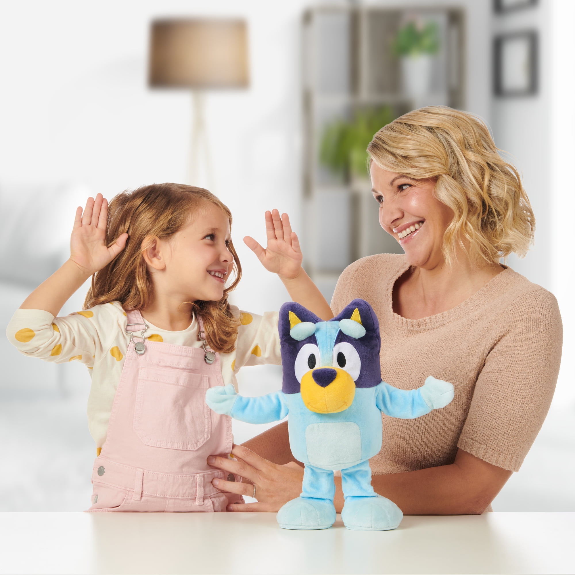 Bluey, Dance and Play 14 inch Animated Plush with Phrases and Songs,  Preschool, Ages 3+