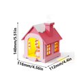 thumbnail image 3 of USB Powereds Christmas Snow House Humidifier 500ml Capacity with Type C Connectors and Two Light Modes for All Genders brown, 3 of 5