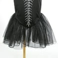 thumbnail image 5 of Girls Skeleton Mermaid Costume Dress Halloween Princess Cosplay Outfit for 2-8Y, 5 of 6