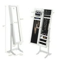thumbnail image 3 of Costway Mirrored Jewelry Cabinet Mirror Organizer Storage Ring Stand, 3 of 9