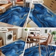 thumbnail image 5 of Blue Marble Area Rug 3x5 FT, Non Slip Entryway Bedside Carpet, Ink Painting Modern Ombre Abstract Washable Soft Floor Carpet Indoor Mat Non-Shedding Throw Rugs for Dorm Kitchen Home Office, 5 of 8