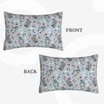 thumbnail image 2 of Zufioo Winter Gnome And Snowman Print Double-sided Plush Pillow Cover,Decorative Pillow Protector without Pillow Core, Suitable for Sofa, Bedroom, Car-14"x20", 2 of 6