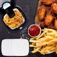 thumbnail image 3 of 200pcs 8.5 Inch Perforated Unbleached Square Air Fryer Liners,Steaming Parchment Liner, Parchment Paper for Air Fryer, No Burn, Easy Cleanup…, 3 of 5