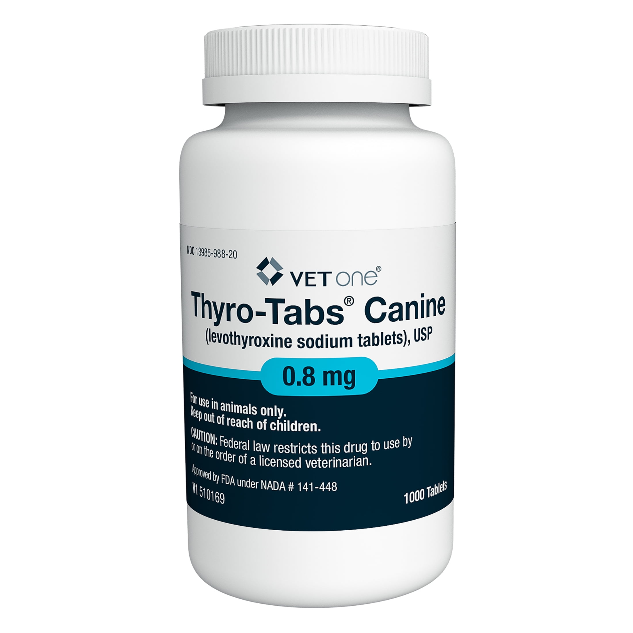 Thyro-Tabs (Levothyroxine Sodium) Canine Tablets, 0.8MG