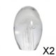 thumbnail image 1 of Figuras de medusas perfke adorno soplado a mano 2 piezas, 1 of 8