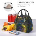 thumbnail image 5 of Naloa Cute Blue Frog Print Lunch Bag for Women & Men Insulated Lunch Box or Cooler Lunch Tote Bags for Work, Travel, Outdoor, 5 of 5