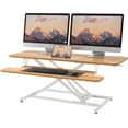 thumbnail image 1 of Standing Desk Wide Height Adjustable Quick Sit Stand Computer Desk Converter for Home Office Workstation ( Frame + Desktop), 1 of 7