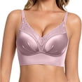 thumbnail image 2 of Afdoent Bras for Women Lace Push Up Racerback Bra Adjustable Straps Wirefree Seamless Comfy Everyday Bra, 2 of 5