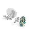 thumbnail image 3 of Daisy Formal Attire Stainless Steel Cufflink Set for Men - Ideal for Suits and Dress Shirts, 3 of 6