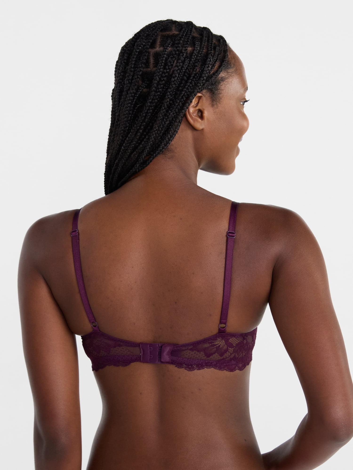 Joyspun Women's Lace Balconette Bra, Sizes 34B-40C