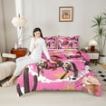 thumbnail image 4 of Homewish Female Girls Western Cowgirl Bedding Comforter Set 2pcs,Farmhouse Horse Twin Comforter Sets Microfiber,Southwestern Old Fashion Breathable Bedding Set,Microfiber Bedroom Decor,Reversible, 4 of 8