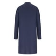 thumbnail image 7 of RongHuan Men's Long Sleeve Muslim Thobe Robe Button Up Kaftan With Side Split and Pockets Stand Collar Soild Color Robes, 7 of 7