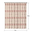 thumbnail image 5 of Pink Geometric Striped Pattern Shower Curtain 72"x84" ,Bathroom Decorative Shower Curtains Set with 12 Hooks,Modern Waterproof Washable Shower Curtain, 5 of 6
