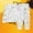 White1-g, variant on Kid Coloring Pajamas Crewneck Top Trousers Kid Sleepwear Halloween Pajamas Toddler Girl Pajamas 4T