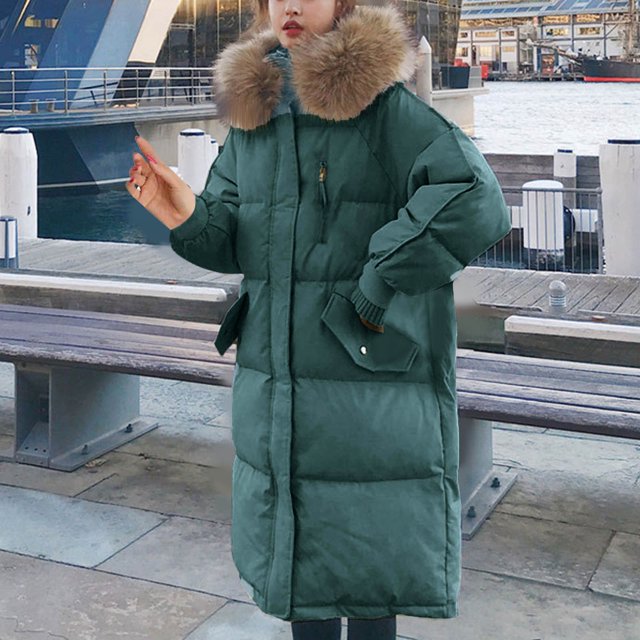 Parkas de manga larga para mujer, chaqueta de algodón cálida de manga larga para otoño e invierno, abrigo de mujer