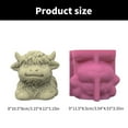 thumbnail image 5 of Gieenan Silicone Vase Molds Pen Holder Mold Calf Shape Silicone Flowerpot Mold for Vase, 5 of 8