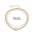 thumbnail image 3 of Hip Hop Métal Creux Collier de Perles Mode Simple Collier Bijoux, 3 of 6