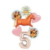 Mayflower Products Spirit Riding Free Party Supplies 5th Birthday Tan Horse Balloon Bouquet Decorations