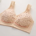thumbnail image 5 of Tnhcen Racerback Bras for Women Women's Printed Non-Steel Ring Gathering Comfortable Breathable Underwear Daily Bra Daily Bra Underwired Women's Underwear Honeymoon Underwear for Women, Khaki, 36, 5 of 7