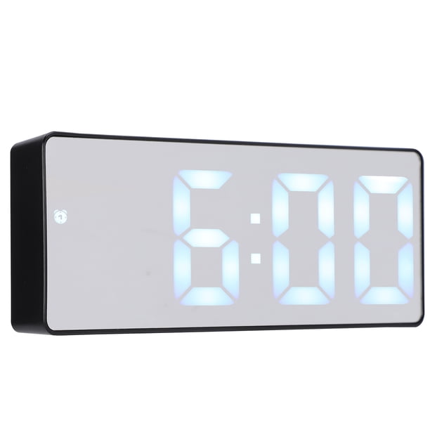 Innovador reloj despertador digital con pantalla LED electrónica de escritorio y espejo para el dormitorio del hogar