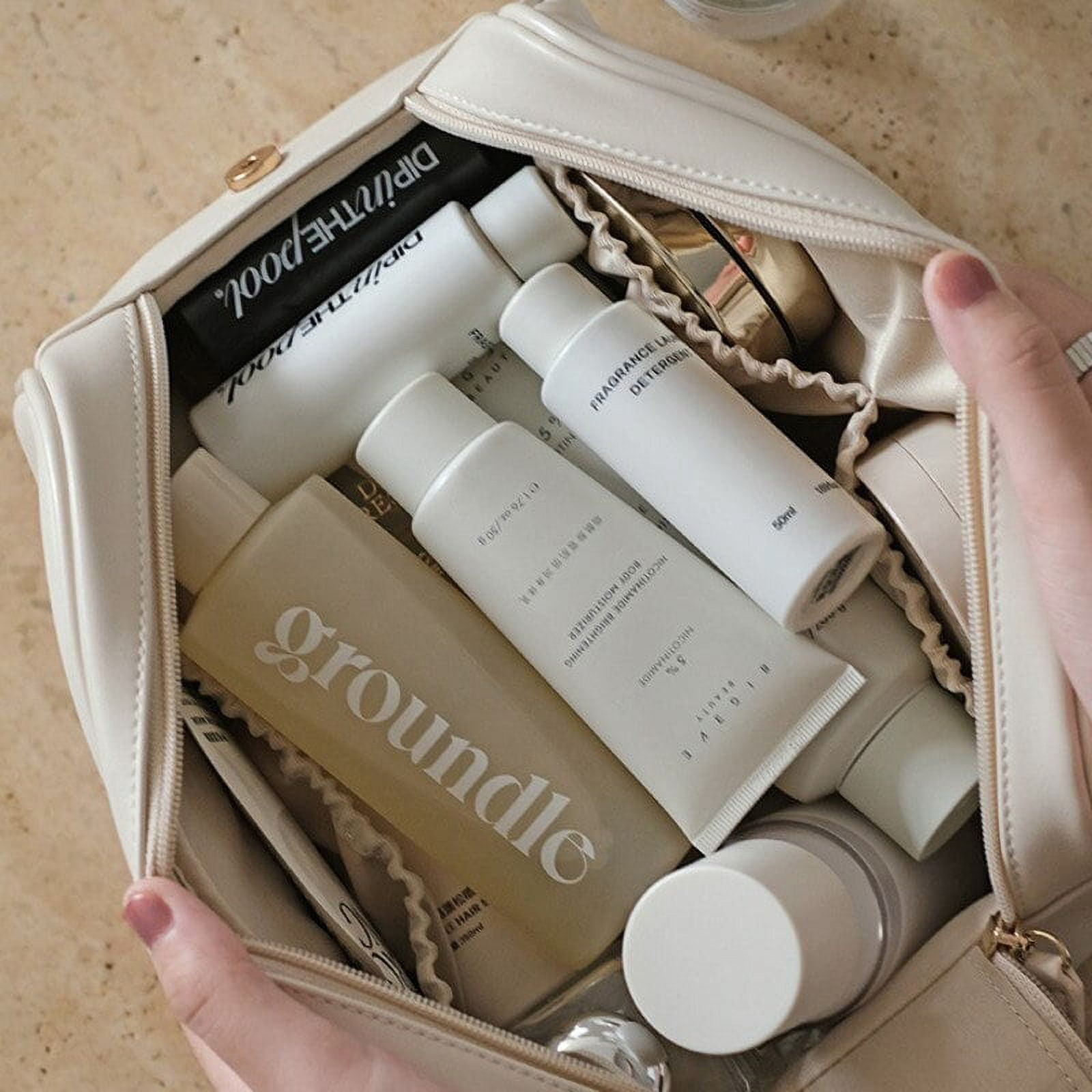 Cosmetic toiletry bags bag large capacity luxury designer cosmetic