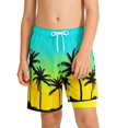 thumbnail image 2 of SGMVNU Boys Swim Trunks with Compression Liner Toddler Swim Trunks 2t Drawstring Waist Swimsuit Board Shorts Summer Beachwear(Size 5-6 Years,3-Yellow), 2 of 3