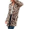 thumbnail image 3 of Mint Plus Pink- Women's Casual Lightweight Open Front Cardigans with Pockets and Soft Basic Drape Long Sleeve Sweater, 3 of 5