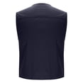 thumbnail image 7 of RYDCOT Men's Casual Lightweight Outdoor Fishing Work Sai Travel Photo Cargo Vest Sleeveless Jacket Multi Pockets Navy, 7 of 7