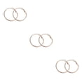 thumbnail image 3 of Pendientes de Aro Grande Qarigey de Oro Rosa para Mujer Círculo Liso, 3 of 6