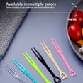 thumbnail image 2 of Advancent 200 Uds. Tenedor de frutas para niños, herramienta para recoger aperitivos, palillos para pasteles, almuerzos, decoración, vajilla, Type2 NO2, 2 of 6