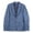 Hopsack Blue, variant on Maurizio Baldassari Men's Hopsack Blue Unconstructed Soft Coat Suit Jacket - 42