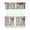 White-222, variant on Vintage Paris Kitchen Curtains Set - Fashion Travel Tier and Valance with Girly Pink Beach Girl Adventure Explore Trip Journey Vacation Flight Airplane Print, Light Filtering Drapes